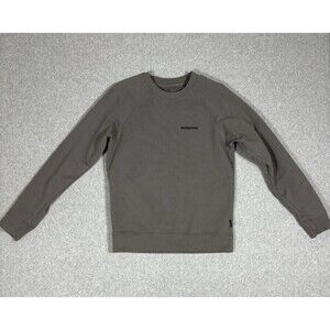 Patagonia Printed Organic Loopback Cotton-Jersey Sweatshirt - Gray Size XS